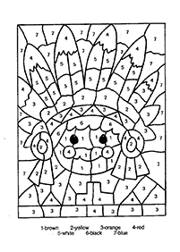 color by numbers - coloring page 47