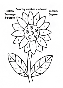 color by numbers - coloring page 50