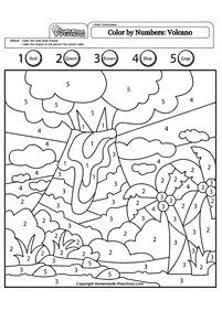 color by numbers - coloring page 52