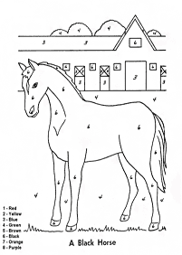 color by numbers - coloring page 56