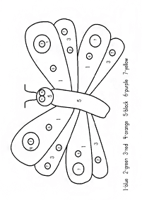 color by numbers - coloring page 66