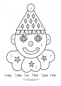 color by numbers - coloring page 68