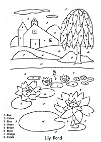 color by numbers - coloring page 71