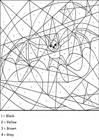 color by numbers - coloring page 73