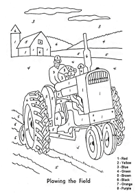 color by numbers - coloring page 74