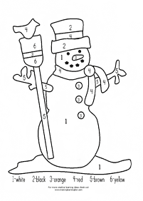 color by numbers - coloring page 79