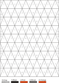 color by numbers - coloring page 91