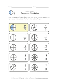 fractions worksheets - worksheet 18