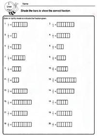 fractions worksheets - worksheet 23