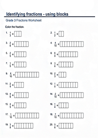 fractions worksheets - worksheet 25