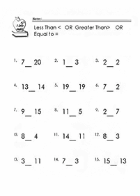 greater than less than - worksheet 29