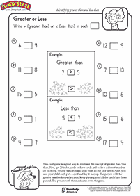 greater than less than - worksheet 5
