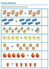 simple math for kids - worksheet 138