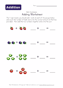 simple math for kids - worksheet 91