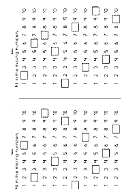 skip counting - fill in the missing numbers - worksheet 11