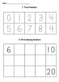 skip counting - fill in the missing numbers - worksheet 29