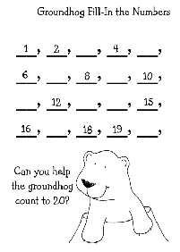 skip counting - fill in the missing numbers - worksheet 35