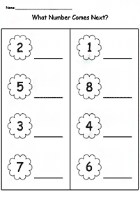 skip counting - fill in the missing numbers - worksheet 43