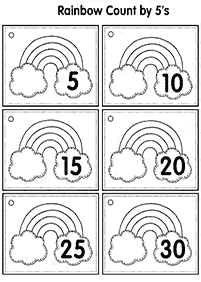 skip counting - fill in the missing numbers - worksheet 53