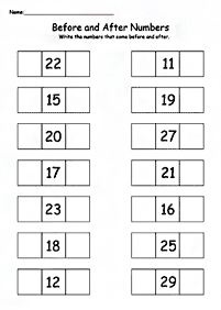 skip counting - fill in the missing numbers - worksheet 59