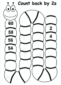 skip counting - fill in the missing numbers - worksheet 6