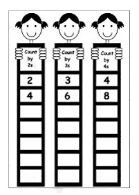 skip counting - fill in the missing numbers - worksheet 62
