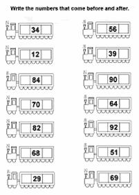 skip counting - fill in the missing numbers - worksheet 69