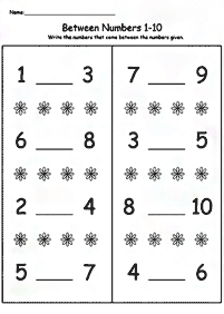 skip counting - fill in the missing numbers - worksheet 81