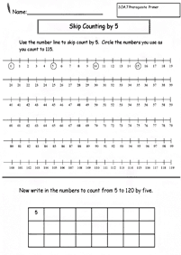 skip counting - fill in the missing numbers - worksheet 82