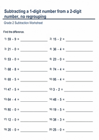 subtraction for kids - worksheet 88
