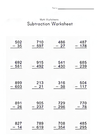 subtraction for kids - worksheet 99