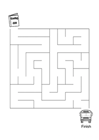 easy mazes for kids - worksheet 107