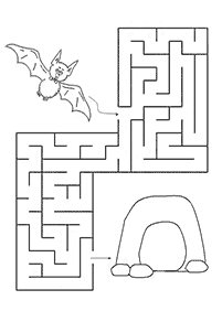 easy mazes for kids - worksheet 52