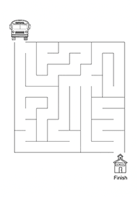 easy mazes for kids - worksheet 96
