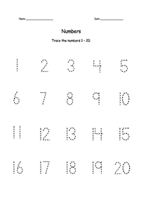 numbers larger then ten worksheets - worksheet 17