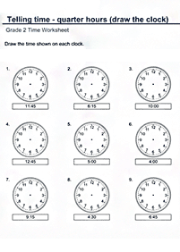 telling the time (clock) - worksheet 70