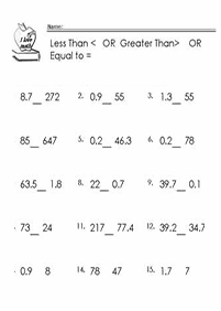 أكبر من أصغر من - التمرين 87