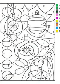 تلوين بالأرقام - صفحة التلوين 159