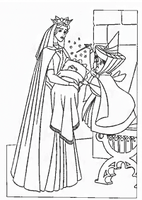 صفحات تلوين الأميرة النائمة (أرورا) – الصفحة 17