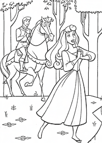 صفحات تلوين الأميرة النائمة (أرورا) – الصفحة 19
