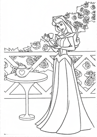 صفحات تلوين الأميرة النائمة (أرورا) – الصفحة 20