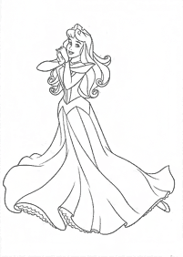 صفحات تلوين الأميرة النائمة (أرورا) – الصفحة 32