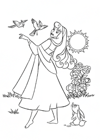 صفحات تلوين الأميرة النائمة (أرورا) – الصفحة 47