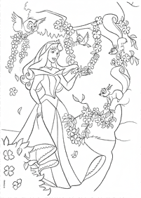 صفحات تلوين الأميرة النائمة (أرورا) – الصفحة 8