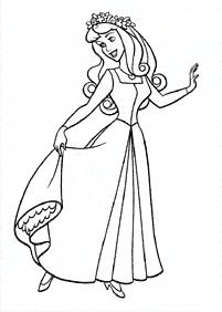 صفحات تلوين الأميرة النائمة (أرورا) – الصفحة 84