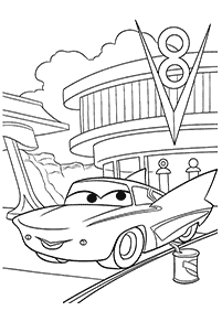 صفحات تلوين سيارات (ديزني) – الصفحة 160
