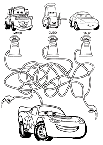 صفحات تلوين سيارات (ديزني) – الصفحة 167