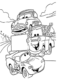 صفحات تلوين سيارات (ديزني) – الصفحة 29