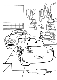 صفحات تلوين سيارات (ديزني) – الصفحة 34