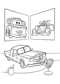 صفحات تلوين سيارات (ديزني) – الصفحة 53